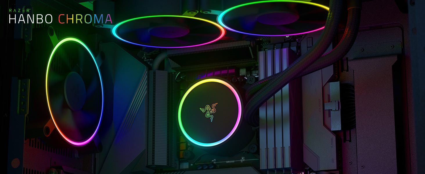 Razer Hanbo Chroma RGB オールインワン 液体クーラー aRGB ポンプ